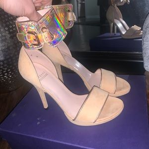 NIB Stuart Weitzman Pipehilda Camel Nubuck SZ 6